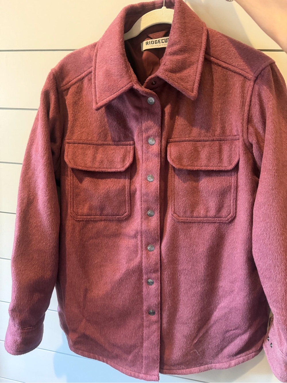 Ridgecut Burgandy/Wine Utility Shirt Jacket